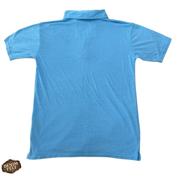 Aviator Nation Men’s Sky Blue Polo Shirt Small Lightweight Logo Cotton Tee - Picture 11 of 15